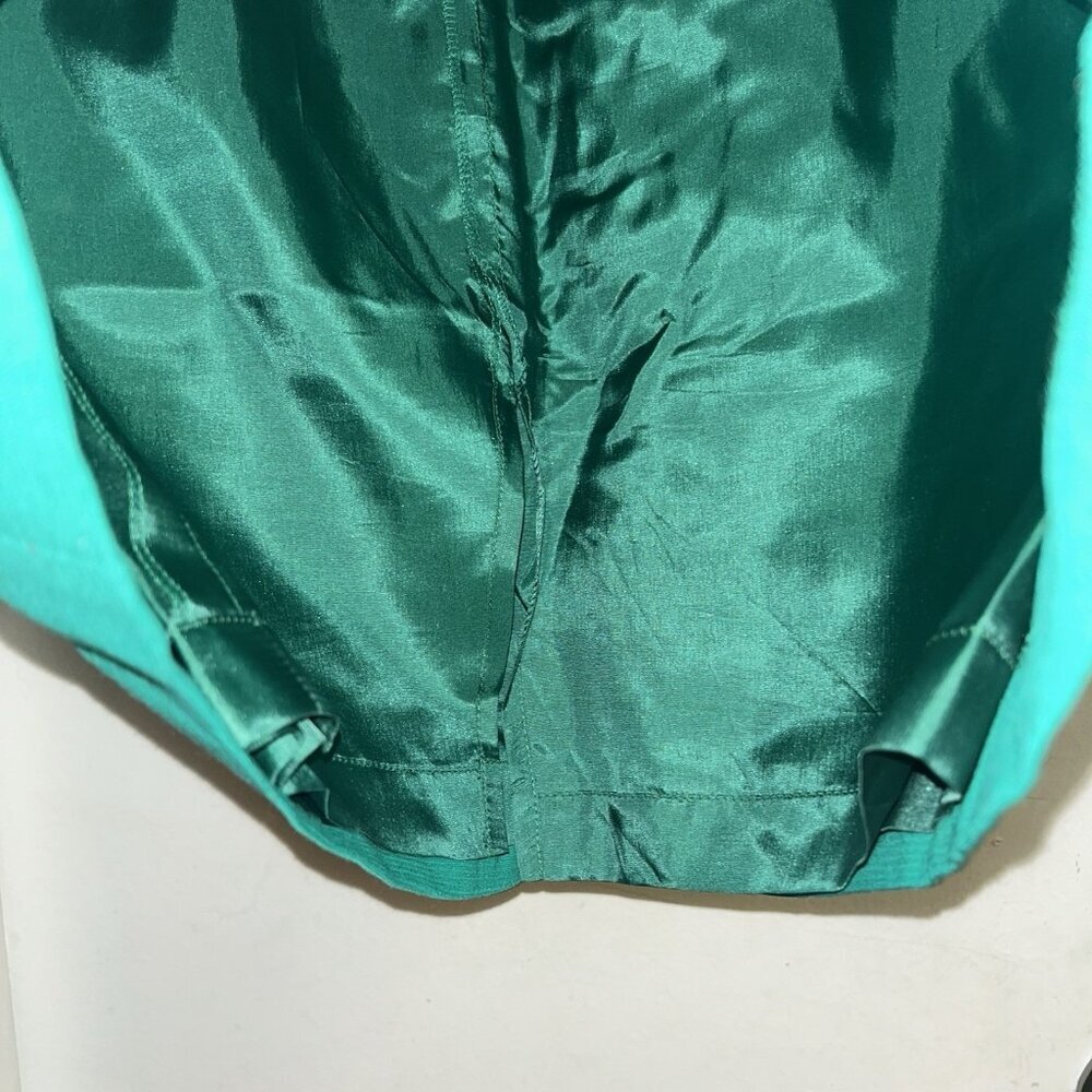 Vintage Yves Saint Laurent Business Casual Green Lined Pencil Skirt Size Medium - Picture 6 of 9